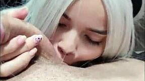 white wolf ofc white moon performs oral on narrator