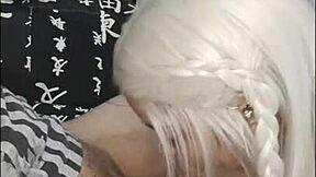 Blonde amateur TEEN DOES WEBcam SHOW with deepthroat