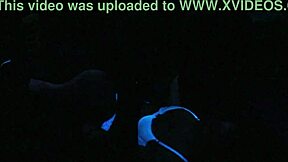 Scarlett Johnson enjoys some blacklight sex in this main scene