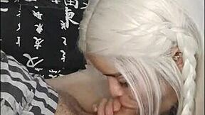 Blonde amateur TEEN DOES WEBcam SHOW with deepthroat