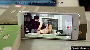 Horny teacher rides cock in steamy classroom encounter