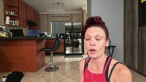 slut degrades fagot boyfriend in cuckold pov cum on face