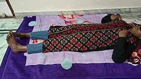 Indian housewife engages in dirty bedroom activities with friend