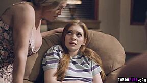 Teen Maya Rides Cock Hard While Dee Gets Pounded