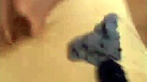 Amateur threesome fuck spied on hidden cam!