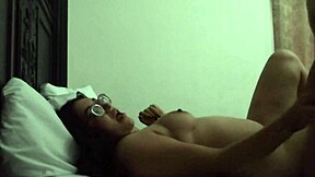 while the husband works, she enjoys with her big tits and ass