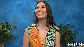 Cute eighteen 18+ year old oriental girl explores new experiences