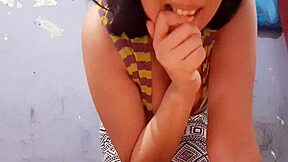 Latina Teen With Big Tits Masturbates Hard