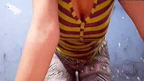 Latina Teen With Big Tits Masturbates Hard