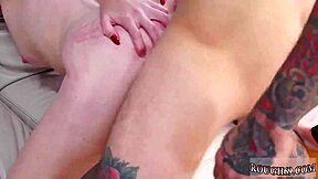 Amateur redhead undergoes rough anal training