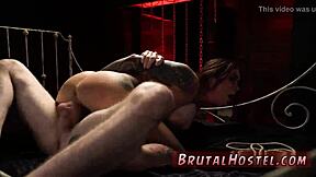 Young tourists get excited in big dick bondage gangbang.