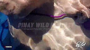 Busty Pinay flaunts her big boobs by the pool