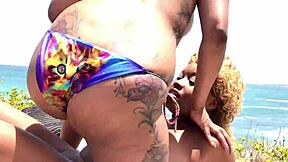 Porsha Carrera And Nina Rivera On Beach