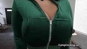 Wow, this latina teen with 32h boobies gives an intense pov ride!