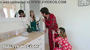 Angel young gets best christmas 3some with bf roommate lasirena69!