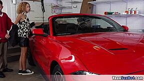 Overwhelmed by Desire, I Grabbed Her and Fucked That Tight Teen Pussy in the Garage