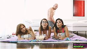 amateur teen 18+ gets covered in jizz at the party