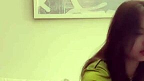 Asian Beauty Bent Over Doggy Style