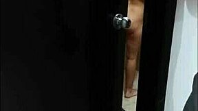 Latina stepsister fucked in bathroom by big cock stepbrother!