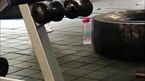 Sex with stranger after seeing her in the gym bent over doggystyle homemade amateurs