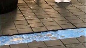 Sex with stranger after seeing her in the gym bent over doggystyle homemade amateurs