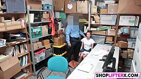 cutie carolina punished by officer for theft