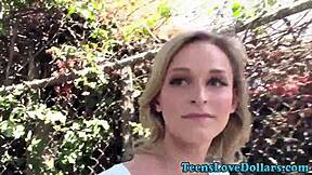 Young Teen Gets Facial In Outdoor POV