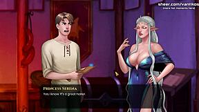 Legendary princess with huge tits