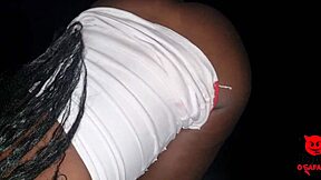 Dragged black girl for anal sex