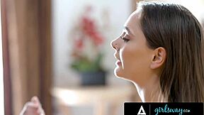 newly out lesbian milf gets her first scissoring and cunilingus from caring stepdaughter on girlsway