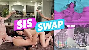 Fun Wife Fucks Husband's Comrades With Blowjobs At Christmas Party!