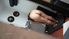 Incre�ble Lo Que Hace Mi Joven Vecina Mientras Hace Ejercicio - Espiada Por Una Ventana