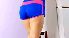 Young cutie strips while cleaning. Pervert takes advantage of her innocent charm in real homemade action.