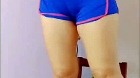 Young cutie strips while cleaning. Pervert takes advantage of her innocent charm in real homemade action.