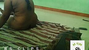 Tamil young girl licks boyfriend's big tits in room!