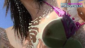 skyla shy, carwash girl, gets pounded hard by her man