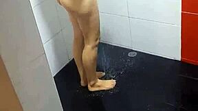 i spied on nora milf giving a blowjob and hard sex in the bathroom, got horny and couldn't resist fucking her - andy z 94