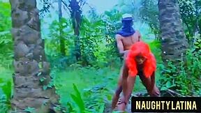 hot bush fuck hardcore missionary in outdoor setting