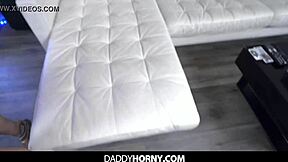 Stepdad punishes stepdaughter with doggystyle fuck?