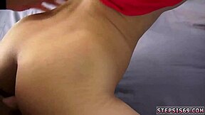 Is this Thai teen's first anal with suspended step sis?