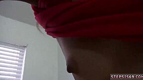 Is this Thai teen's first anal with suspended step sis?