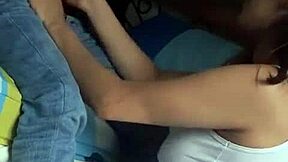 Hot Babe Sucks Dick Until Cumshot