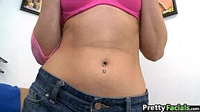 Young 18yo white girl with huge ass gets fucked full of cum