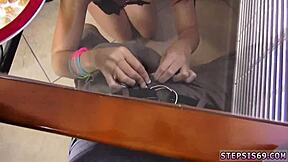 Is The Sexy Loud Teen Sucking Stepbro's Banana Or Something Else?