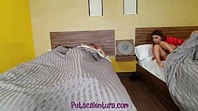 Luis Garay visits his wife's niece for a casual chat.