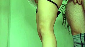 No Lube Standing Rough Anal Pinned Against The Wall!