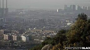 Teen step sis bella rico goes wild with her big black cock in threesome