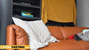 Latina babe in bikini gets rough fucking during casting interview