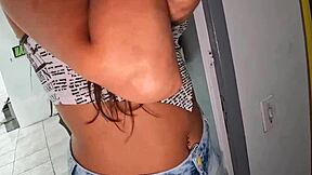 Thais santos behind the cameras in gay bareback dirty talk with asian milf wet pussy 😈