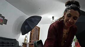 Thais santos behind the cameras in gay bareback dirty talk with asian milf wet pussy 😈